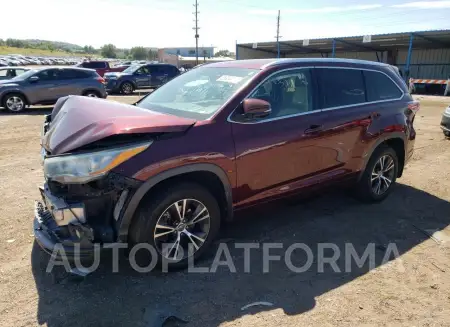 Toyota Highlander 2016 2016 vin 5TDJKRFHXGS304508 from auto auction Copart