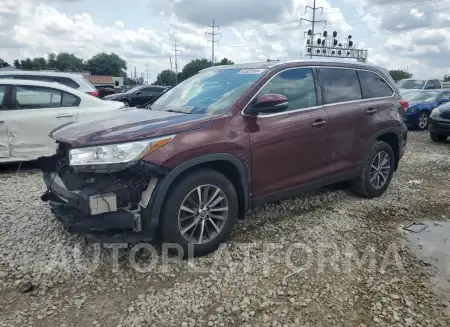 Toyota Highlander 2019 2019 vin 5TDJZRFH2KS740225 from auto auction Copart