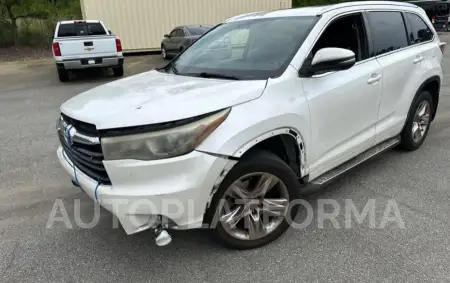 TOYOTA HIGHLANDER 2015 vin 5TDYKRFH1FS076752 from auto auction Copart