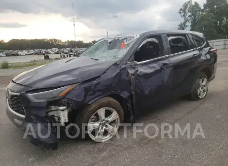 Toyota Highlander 2022 2022 vin 5TDZZRAH1NS123025 from auto auction Copart