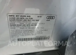 AUDI E-TRON PRE 2019 vin WA1LABGE8KB011465 from auto auction Copart