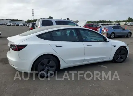 TESLA MODEL 3 2022 vin 5YJ3E1EB3NF164477 from auto auction Copart