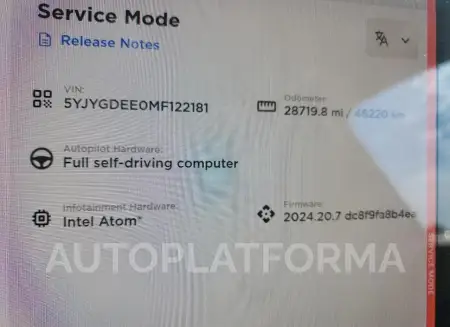 TESLA MODEL Y 2021 vin 5YJYGDEE0MF122181 from auto auction Copart