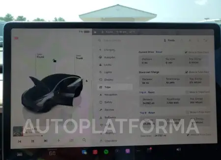 TESLA MODEL Y 2022 vin 7SAYGDEFXNF372010 from auto auction Copart