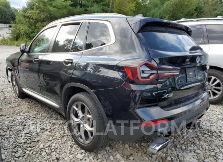 BMW X3 XDRIVE3 2022 vin 5UX53DP0XN9J50922 from auto auction Copart