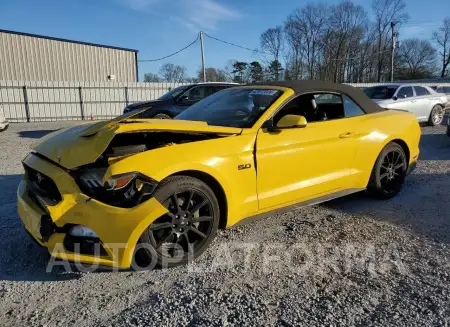 FORD MUSTANG GT 2016 vin 1FATP8FF6G5312605 from auto auction Copart