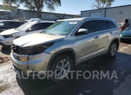 Toyota Highlander 2015 2015 vin 5TDJKRFH2FS193404 from auto auction Copart