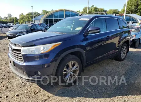 Toyota Highlander 2015 2015 vin 5TDJKRFH5FS172627 from auto auction Copart