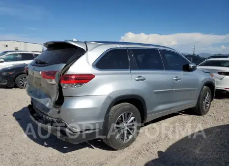 TOYOTA HIGHLANDER 2018 vin 5TDJZRFH0JS848048 from auto auction Copart