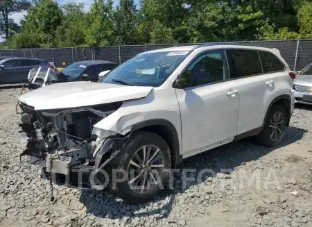 TOYOTA HIGHLANDER 2019 vin 5TDJZRFH3KS724616 from auto auction Copart