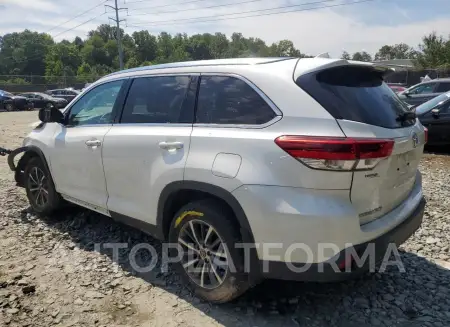 TOYOTA HIGHLANDER 2019 vin 5TDJZRFH3KS724616 from auto auction Copart