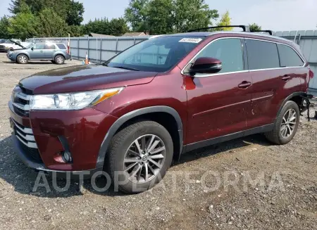 TOYOTA HIGHLANDER 2019 vin 5TDJZRFH6KS941707 from auto auction Copart