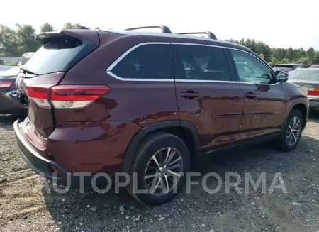 TOYOTA HIGHLANDER 2019 vin 5TDJZRFH6KS941707 from auto auction Copart