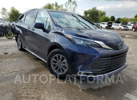 TOYOTA SIENNA XLE 2024 vin 5TDYRKEC0RS189489 from auto auction Copart