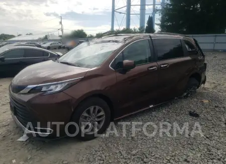 TOYOTA SIENNA XLE 2022 vin 5TDYSKFC4NS043805 from auto auction Copart