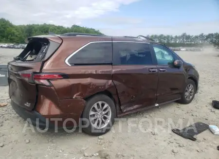 TOYOTA SIENNA XLE 2022 vin 5TDYSKFC4NS043805 from auto auction Copart