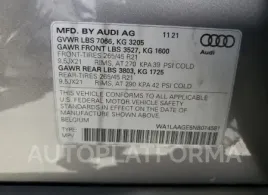 AUDI E-TRON PRE 2022 vin WA1LAAGE5NB014581 from auto auction Copart