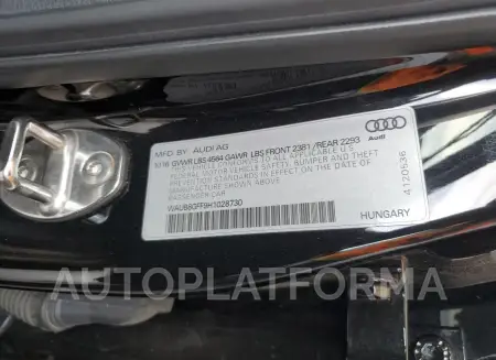 AUDI A3 PREMIUM 2017 vin WAUB8GFF9H1028730 from auto auction Copart