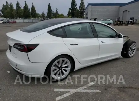 TESLA MODEL 3 2022 vin 5YJ3E1EB0NF211786 from auto auction Copart