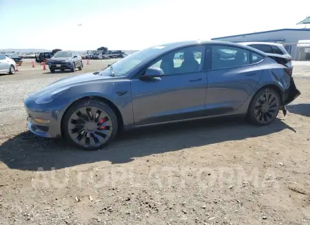 TESLA MODEL 3 2023 vin 5YJ3E1EC6PF715187 from auto auction Copart