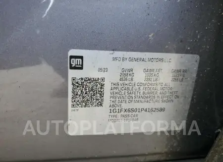 CHEVROLET BOLT EV 2L 2023 vin 1G1FX6S01P4162589 from auto auction Copart