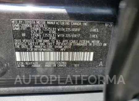 TOYOTA RAV4 XLE 2023 vin 2T3P1RFV9PW408621 from auto auction Copart