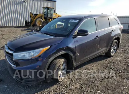 Toyota Highlander 2016 2016 vin 5TDBKRFH1GS229573 from auto auction Copart