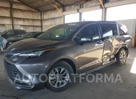 Toyota Sienna XLE 2021 2021 vin 5TDYRKEC0MS009100 from auto auction Copart