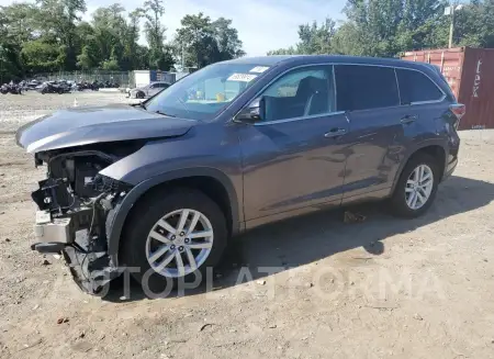 Toyota Highlander 2015 2015 vin 5TDZARFH4FS009103 from auto auction Copart