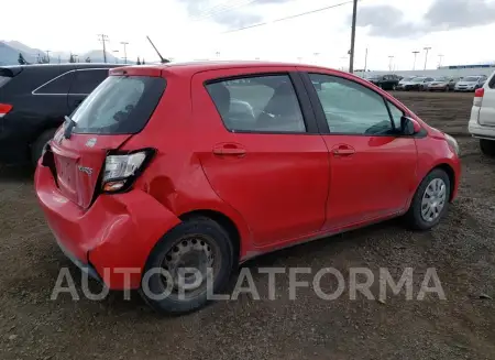 TOYOTA YARIS 2015 vin VNKKTUD3XFA039992 from auto auction Copart