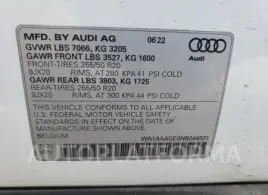 AUDI E-TRON PRE 2022 vin WA1AAAGE0NB044501 from auto auction Copart