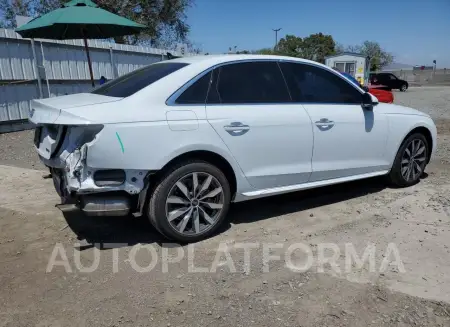 AUDI A4 PREMIUM 2021 vin WAUABAF48MA055744 from auto auction Copart