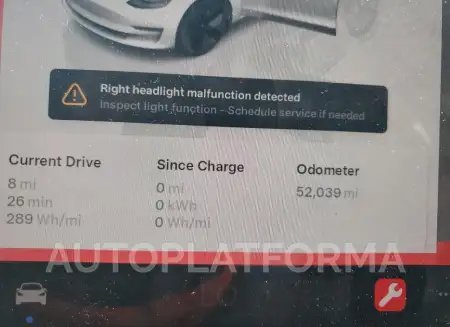 TESLA MODEL 3 2023 vin 5YJ3E1EA5PF427708 from auto auction Copart