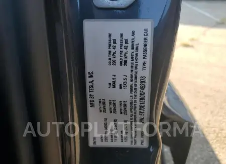 TESLA MODEL 3 2019 vin 5YJ3E1EB0KF452078 from auto auction Copart