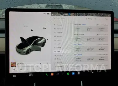 TESLA MODEL 3 2018 vin 5YJ3E1EBXJF131342 from auto auction Copart