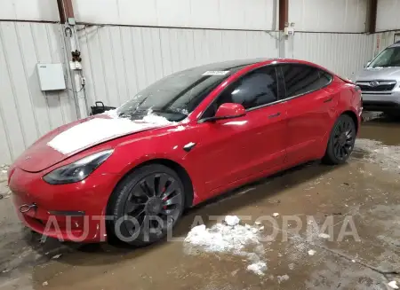 TESLA MODEL 3 2022 vin 5YJ3E1EC4NF177649 from auto auction Copart