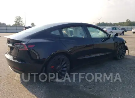 TESLA MODEL 3 2023 vin 5YJ3E1ECXPF418407 from auto auction Copart