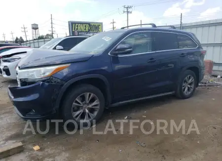 Toyota Highlander 2015 2015 vin 5TDJKRFH4FS216150 from auto auction Copart