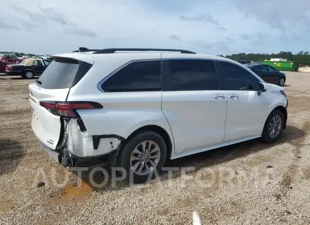 TOYOTA SIENNA XLE 2022 vin 5TDYRKEC0NS121056 from auto auction Copart