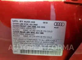 AUDI SQ5 PRESTI 2018 vin WA1C4AFY0J2235809 from auto auction Copart