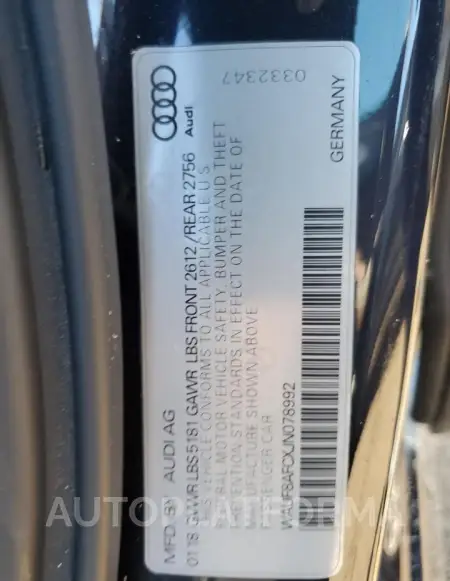 AUDI A6 PREMIUM 2018 vin WAUF8AFCXJN078992 from auto auction Copart