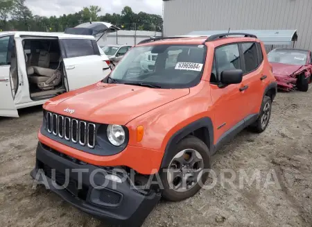 JEEP RENEGADE S 2017 vin ZACCJAAB7HPF24624 from auto auction Copart