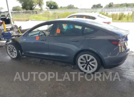 TESLA MODEL 3 2022 vin 5YJ3E1EA2NF372468 from auto auction Copart