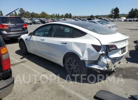 TESLA MODEL 3 2022 vin 5YJ3E1EA8NF376380 from auto auction Copart