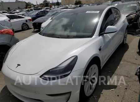 Tesla Model 3 2021 2021 vin 5YJ3E1EB2MF004136 from auto auction Copart