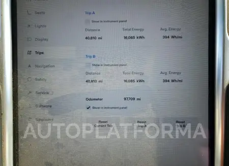 TESLA MODEL X 2017 vin 5YJXCBE21HF068347 from auto auction Copart