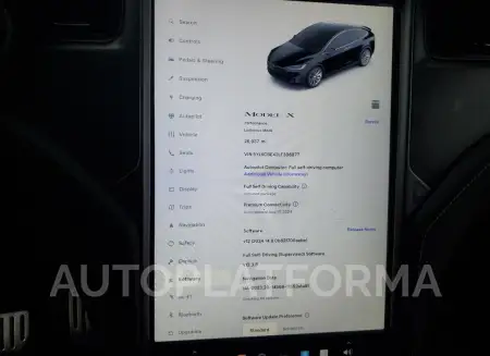 TESLA MODEL X 2020 vin 5YJXCBE42LF306877 from auto auction Copart