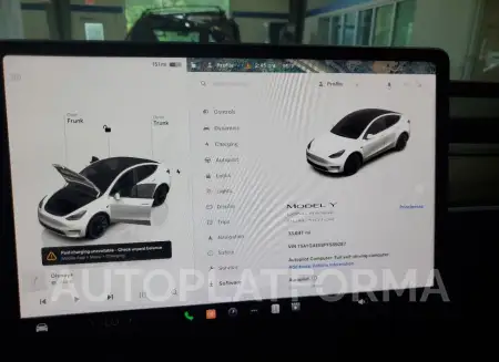 TESLA MODEL Y 2023 vin 7SAYGAEE8PF589287 from auto auction Copart