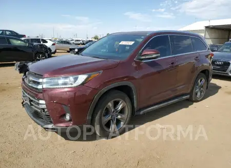 Toyota Highlander 2019 2019 vin 5TDDZRFH9KS959356 from auto auction Copart