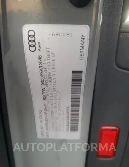 AUDI S4 PREMIUM 2019 vin WAUB4AF46KA085501 from auto auction Copart